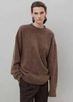 Breathe Abel Speckle Sweater - Brown CLOTHING