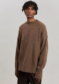 Breathe Abel Speckle Sweater - Brown CLOTHING
