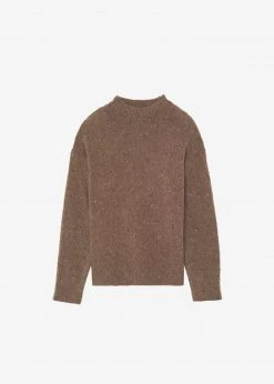Breathe Abel Speckle Sweater - Brown CLOTHING