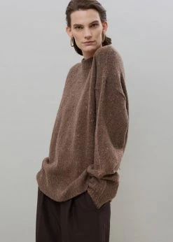 Breathe Abel Speckle Sweater - Brown CLOTHING
