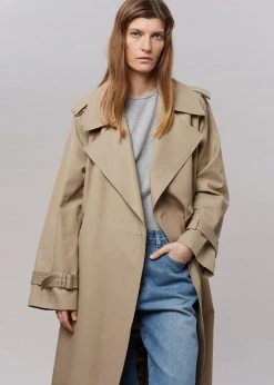 3.another Abril Trench - Sand CLOTHING