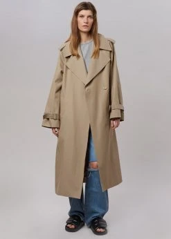 3.another Abril Trench - Sand CLOTHING
