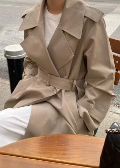 3.another Abril Trench - Sand CLOTHING