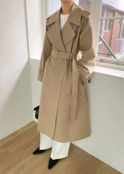 3.another Abril Trench - Sand CLOTHING