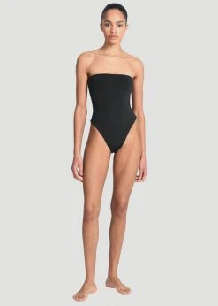 CLOTHING Aexae Bandeau One Piece Swimsuit - Black