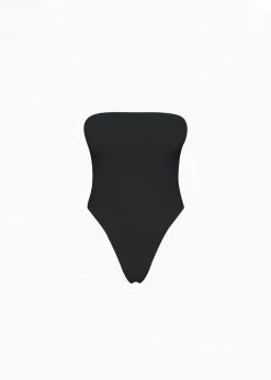 CLOTHING Aexae Bandeau One Piece Swimsuit - Black