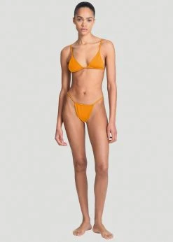 CLOTHING Aexae Gathered Swim Top - Orange