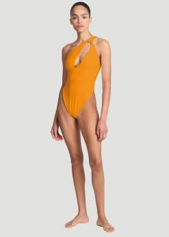 Aexae Knot One Piece Swimsuit - Orange CLOTHING