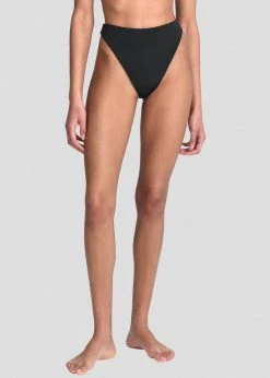 CLOTHING Aexae Triangle High Cut Swimsuit Bottoms - Black