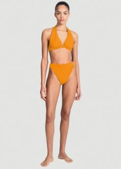 CLOTHING Aexae Triangle High Cut Swimsuit Bottoms - Orange