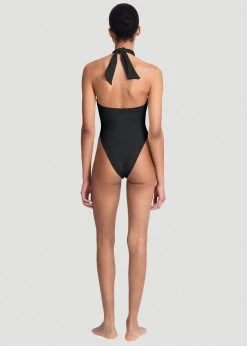 CLOTHING Aexae Twist One Piece Swimsuit - Black