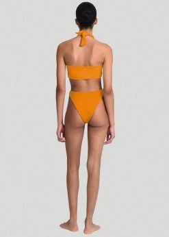 CLOTHING Aexae Wrap Tie Swim Top - Orange