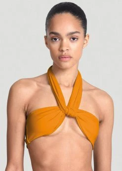 CLOTHING Aexae Wrap Tie Swim Top - Orange