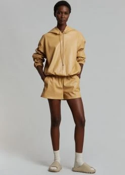 The Frankie Shop CLOTHING Agata Gym Shorts - Butter 14 The Frankie Shop CLOTHING Agata Gym Shorts - Butter