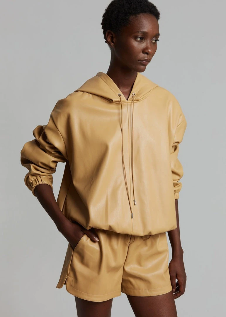 The Frankie Shop CLOTHING Agata Gym Shorts - Butter 2 The Frankie Shop CLOTHING Agata Gym Shorts - Butter