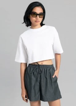 The Frankie Shop Agnes Shorts - Dark Grey