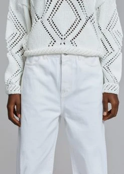 Amomento Recycled Cotton Denim- White