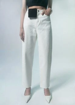 Amomento Recycled Cotton Denim- White