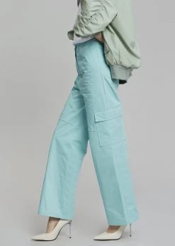 The Frankie Shop Anada Cargo Pants - Mint CLOTHING