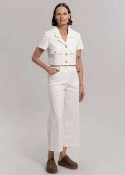 Blossom CLOTHING Anna Cropped Blazer - Cream