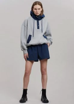 The Frankie Shop Archer Gym Shorts - Navy