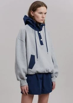 The Frankie Shop Archer Gym Shorts - Navy