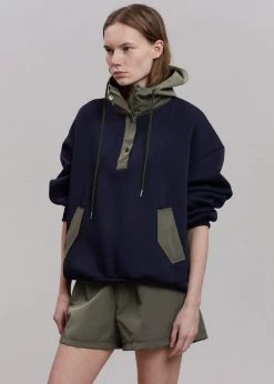 The Frankie Shop Archer Gym Shorts - Olive CLOTHING