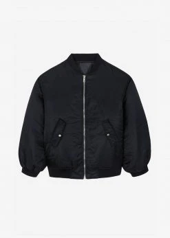 The Frankie Shop CLOTHING Astra Bomber Jacket - Black 19 The Frankie Shop CLOTHING Astra Bomber Jacket - Black