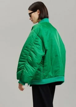 The Frankie Shop CLOTHING Astra Bomber Jacket - Kelly Green