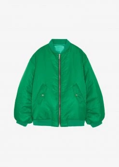 The Frankie Shop CLOTHING Astra Bomber Jacket - Kelly Green