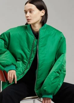 The Frankie Shop CLOTHING Astra Bomber Jacket - Kelly Green