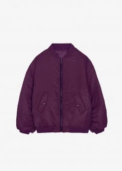 The Frankie Shop CLOTHING Astra Bomber Jacket - Royal Purple