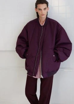 The Frankie Shop CLOTHING Astra Bomber Jacket - Royal Purple