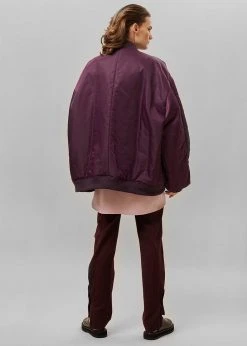 The Frankie Shop CLOTHING Astra Bomber Jacket - Royal Purple