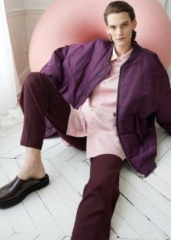 The Frankie Shop CLOTHING Astra Bomber Jacket - Royal Purple