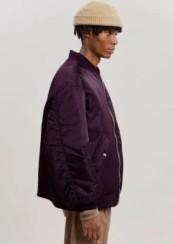 The Frankie Shop CLOTHING Astra Bomber Jacket - Royal Purple
