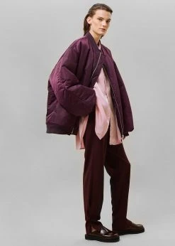 The Frankie Shop CLOTHING Astra Bomber Jacket - Royal Purple