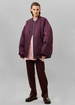 The Frankie Shop CLOTHING Astra Bomber Jacket - Royal Purple