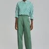 The Frankie Shop CLOTHING Atreides Pleated Pants - Forest Green