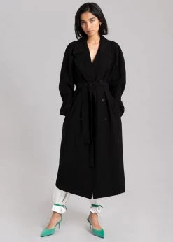 Blossom CLOTHING Avery Trench Coat - Black