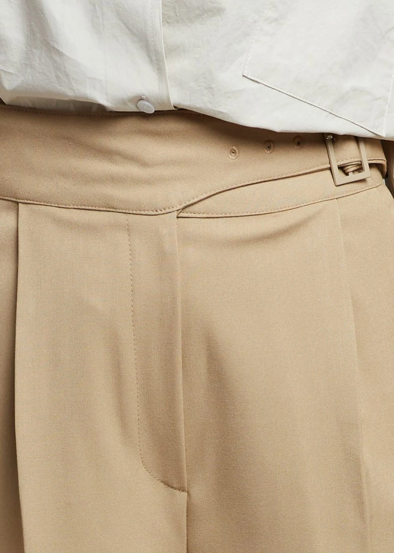 Mellor Aya Belted Suit Shorts - True Tan 6 Mellor Aya Belted Suit Shorts - True Tan