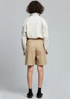 Mellor Aya Belted Suit Shorts - True Tan 16 Mellor Aya Belted Suit Shorts - True Tan