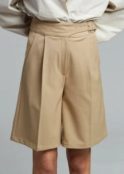 Mellor Aya Belted Suit Shorts - True Tan 13 Mellor Aya Belted Suit Shorts - True Tan