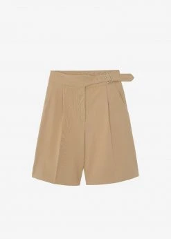Mellor Aya Belted Suit Shorts - True Tan 17 Mellor Aya Belted Suit Shorts - True Tan