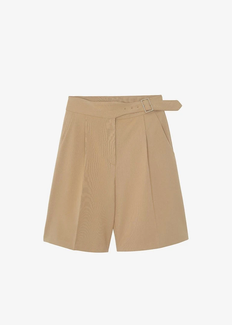 Mellor Aya Belted Suit Shorts - True Tan 9 Mellor Aya Belted Suit Shorts - True Tan