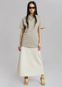 The Frankie Shop CLOTHING Azaro Tee - Beige