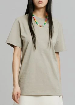 The Frankie Shop CLOTHING Azaro Tee - Beige