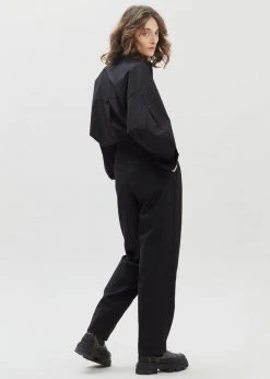 Eyeful Ingrid Balloon Sleeve Shirt - Black CLOTHING