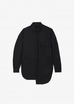 Eyeful Ingrid Balloon Sleeve Shirt - Black CLOTHING