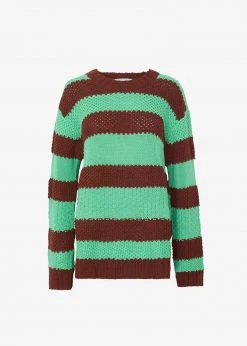 Le Smoking CLOTHING Banks Sweater - Brown/Green